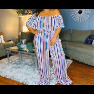 Plus Size Off the shoulder Romper Sz 3x
